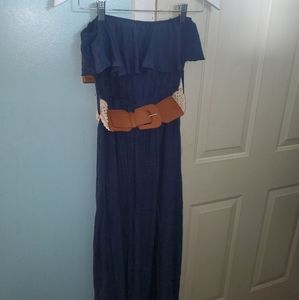 Long Blue Summer dress